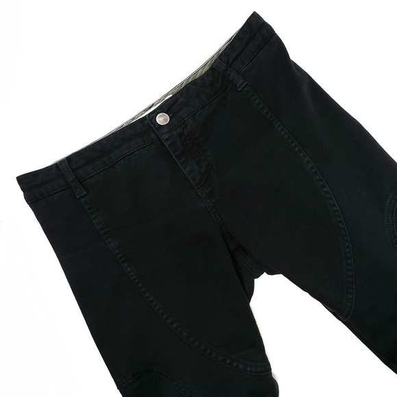 Stella McCartney Vintage Moto Skinny Jeans Size 29/6 Black Biker Denim Vtg Y2K - Picture 3 of 12